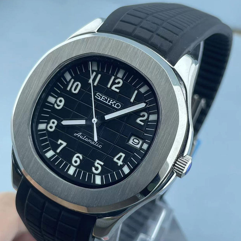 SeikoMod Aquanaut Silver Black