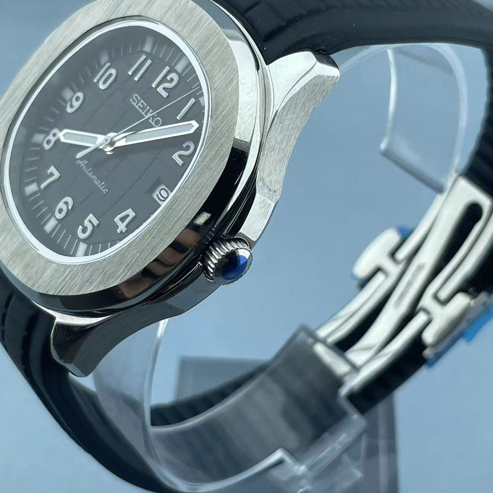 SeikoMod Aquanaut Silver Black