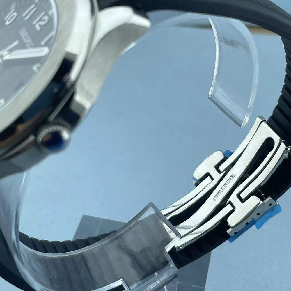 SeikoMod Aquanaut Silver Black