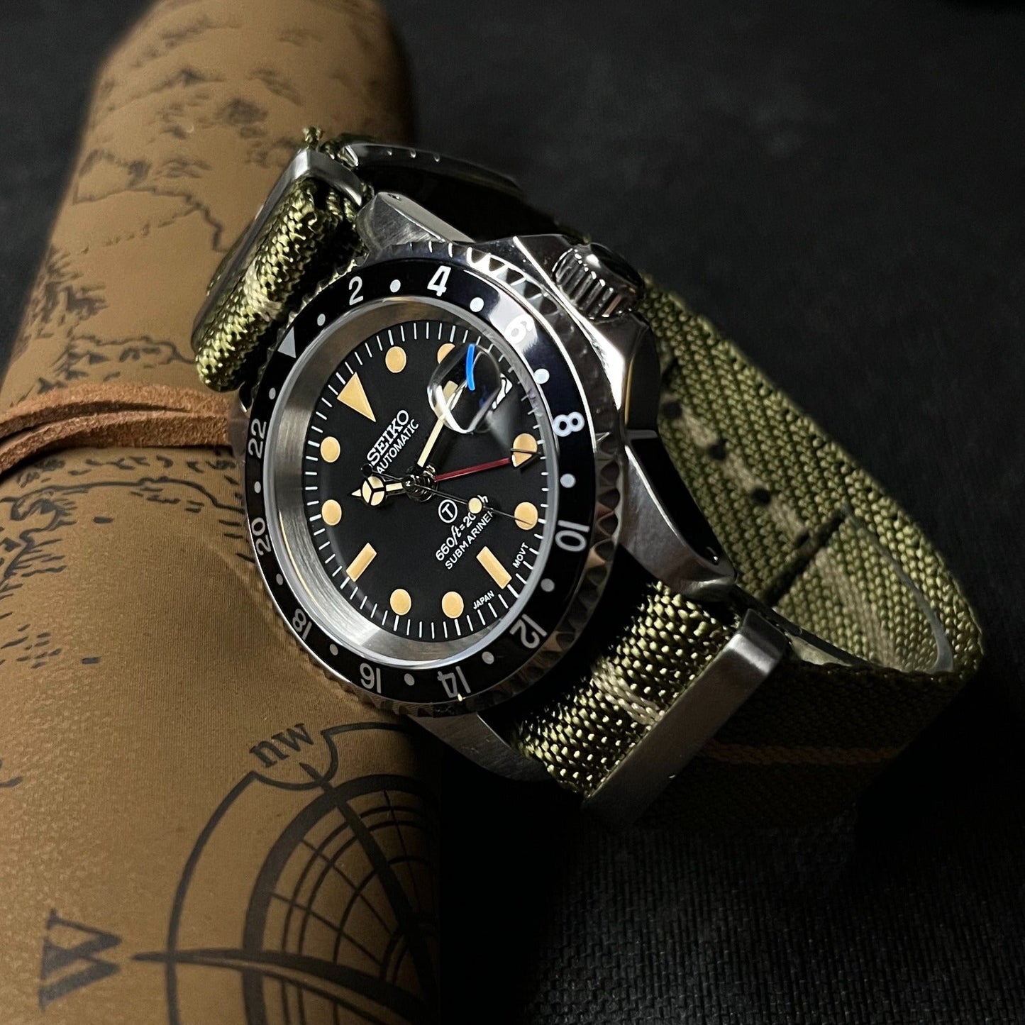 Custom SeikoMilsub Vintage GMT Mod