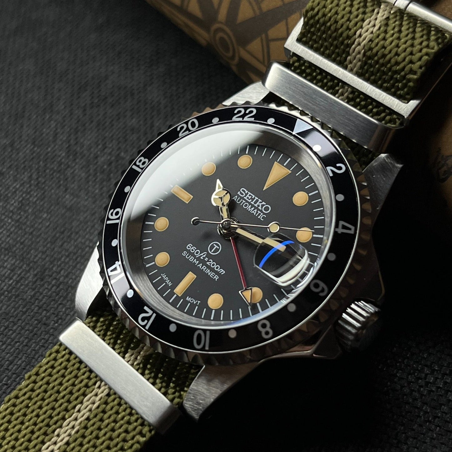 Custom SeikoMilsub Vintage GMT Mod