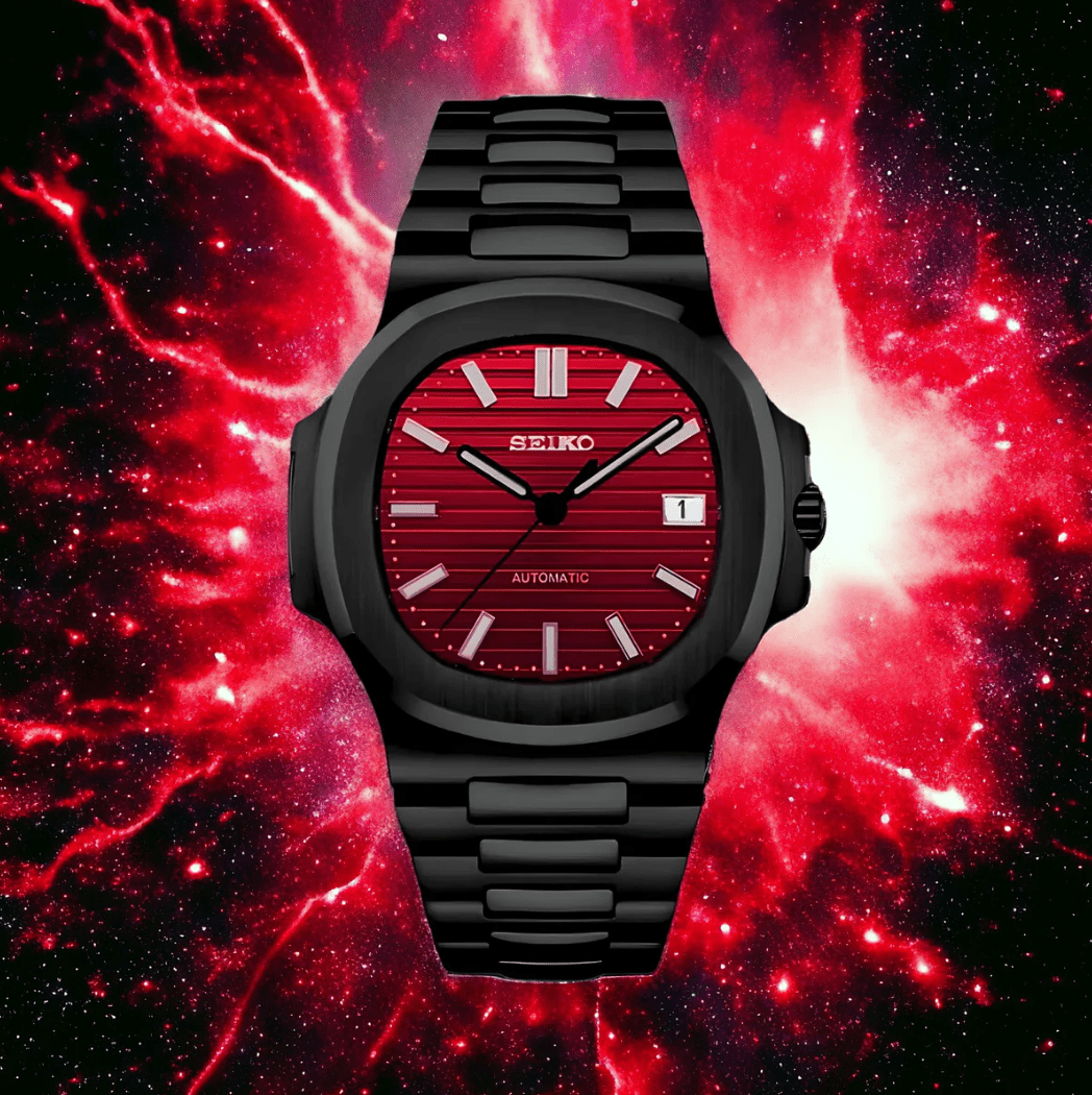 Seiko Mod Watch Nautilus Infernus dial