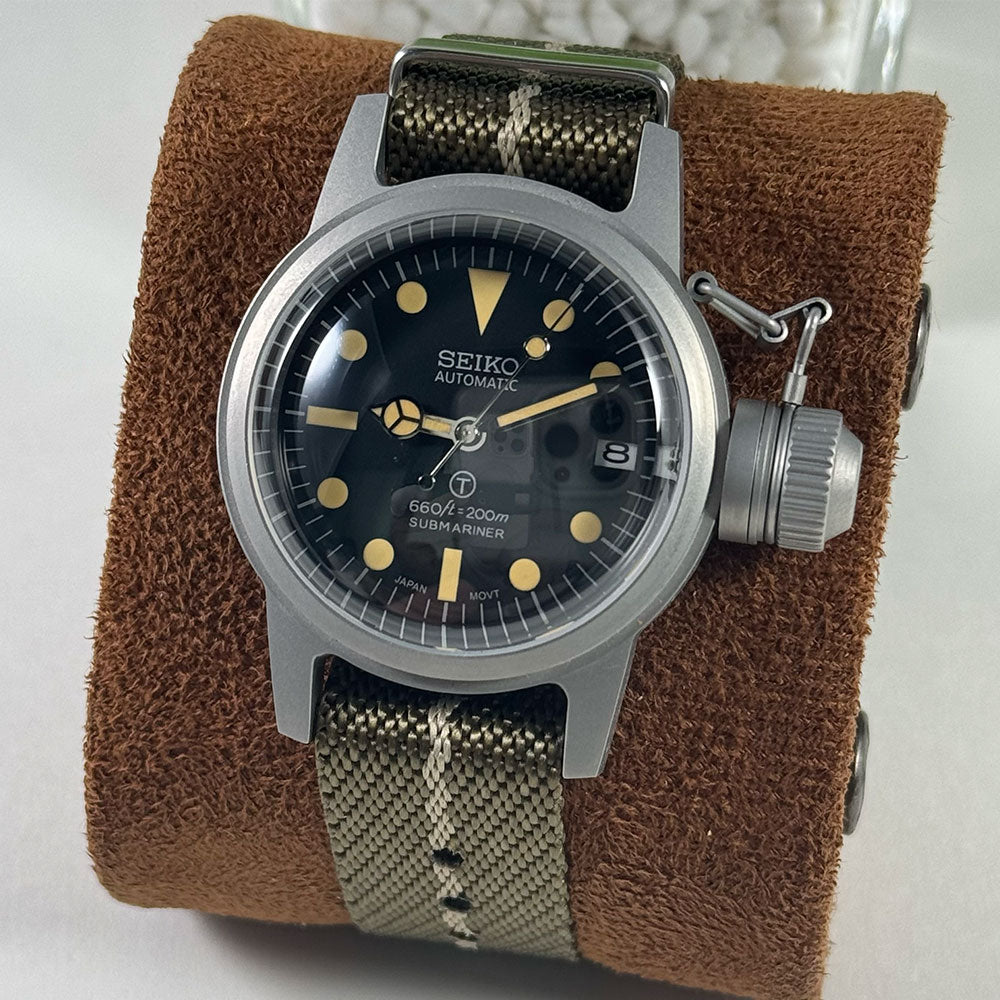 SeikoMod Submariner Vintage Black kettle