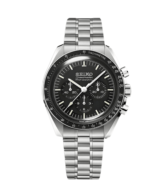 SeikoMod Speedmaster Moonwatch - Black