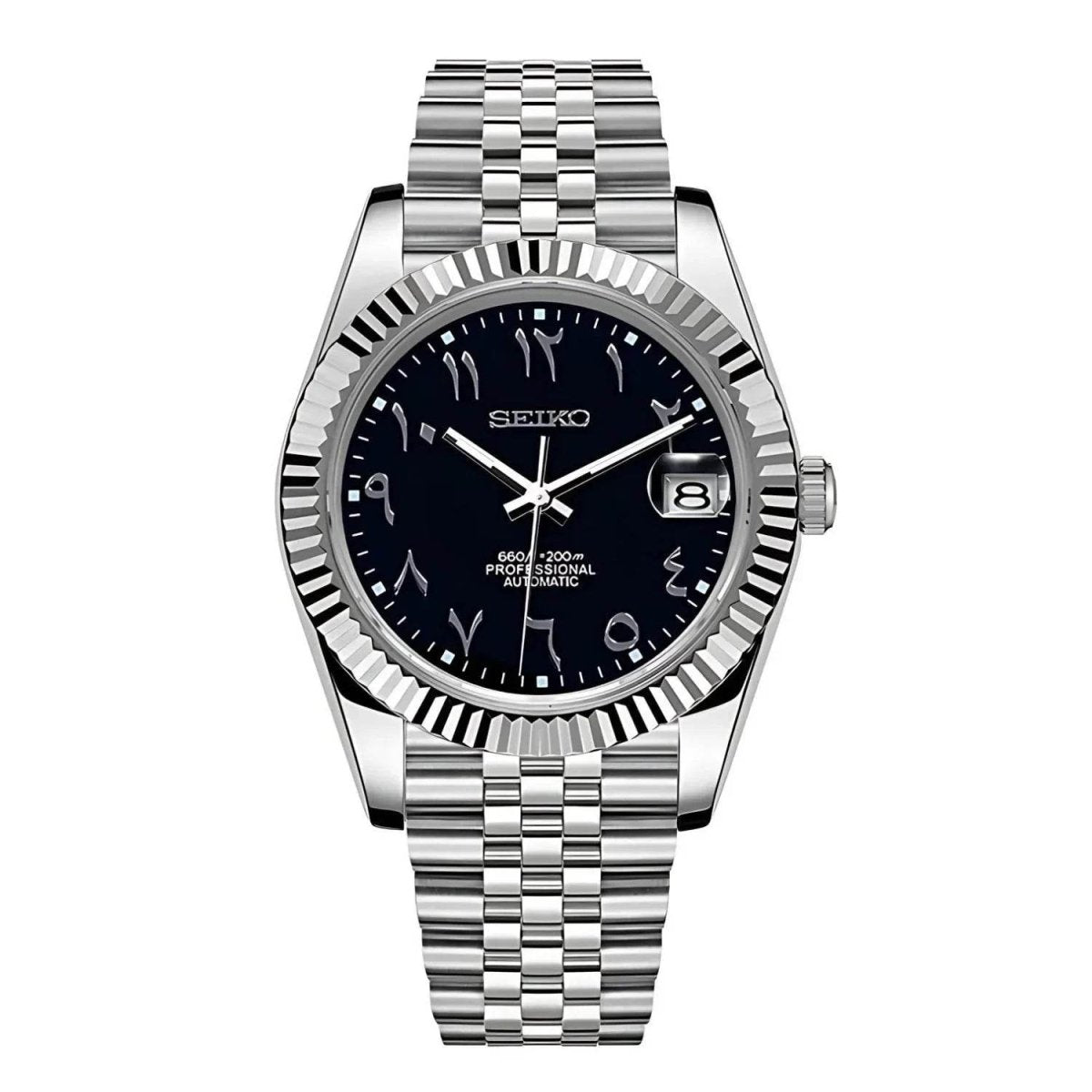 SeikoDatejust - Arabic black